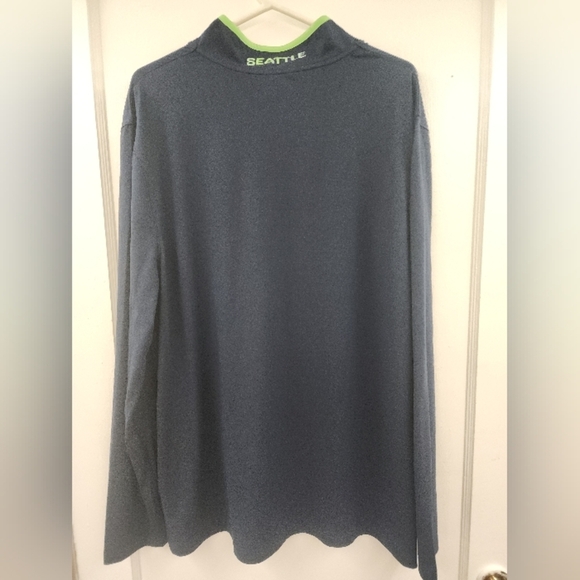 NFL Team Apparel Seattle Seahawks 1/4 Quarter Zip Pullover Jacket Men's Size XL - Picture 3 of 4